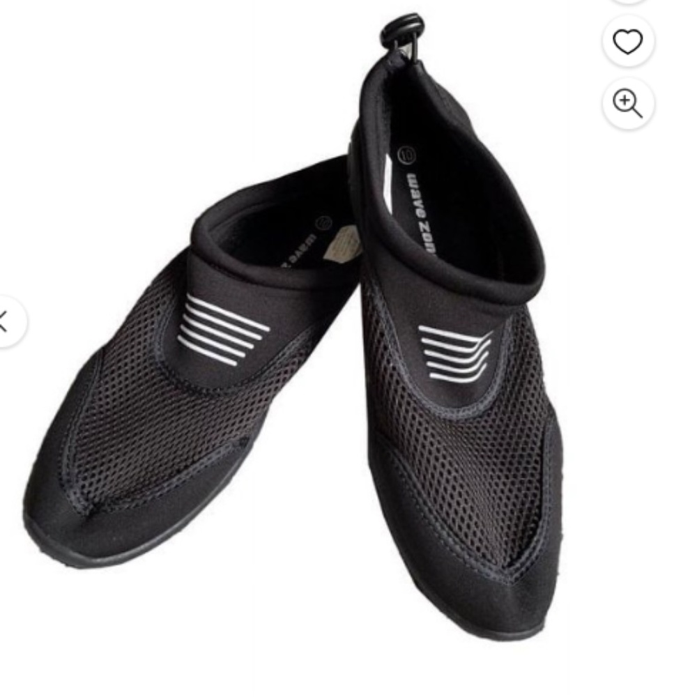 Wave Zone Womens Skimmer Water Shoe Black 10
